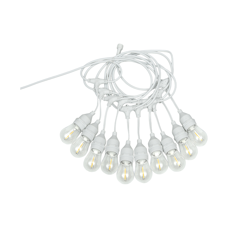 S14 Loket Jenis E27 Lampu String Putih Hangat