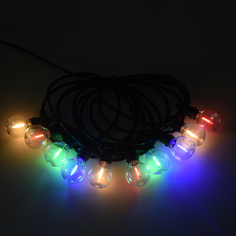 G40 Ball Bubble E12 Spiral Mouth Colorful LED Decorative Festoon Lighting